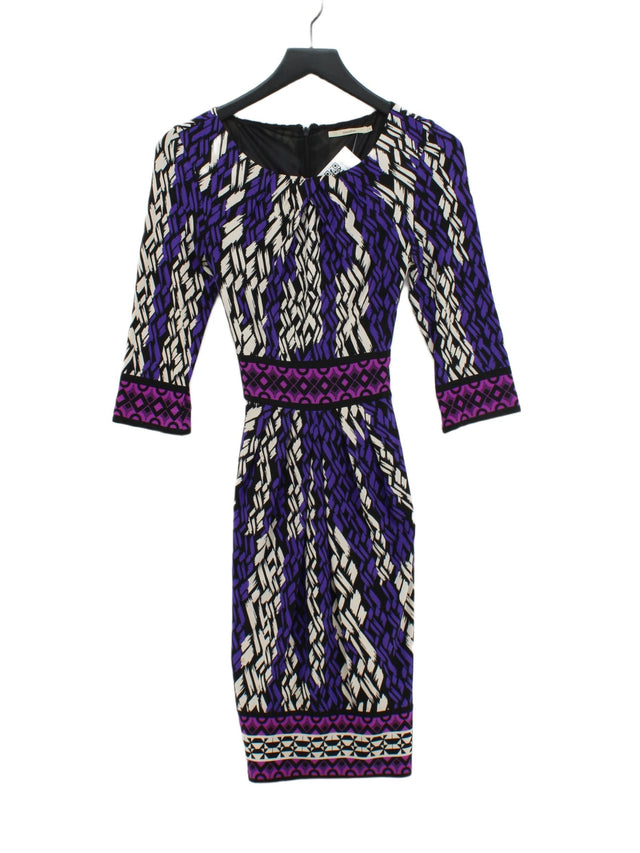 Manoukian Women's Mini Dress S Purple Polyester with Elastane