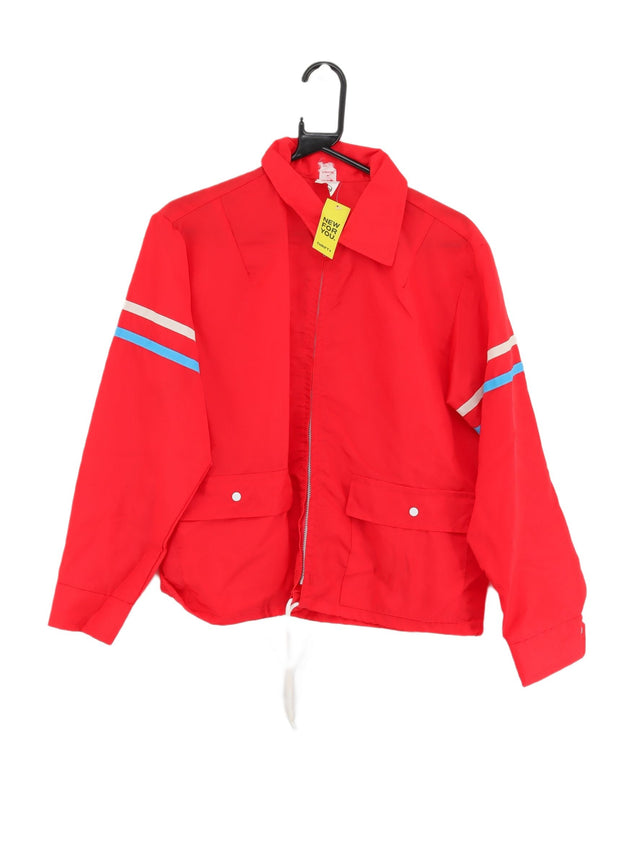 Vintage Women's Jacket L Red 100% Nylon