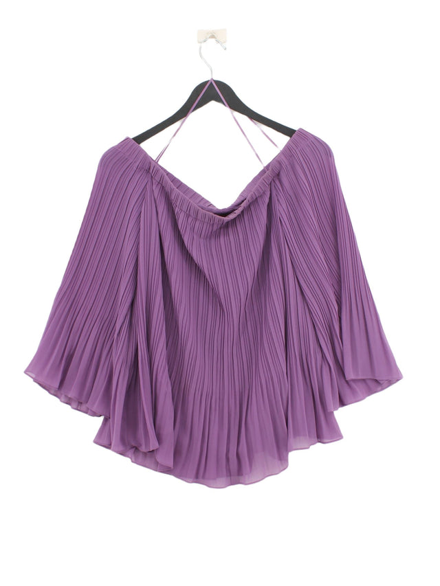 Massimo Dutti Women's Top M Purple 100% Other