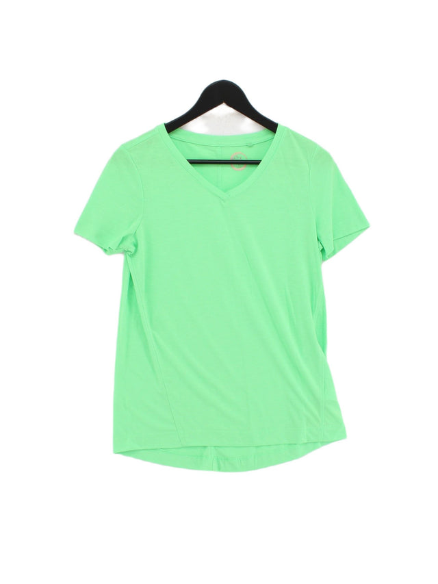 Next Women's T-Shirt UK 8 Green Viscose with Polyester