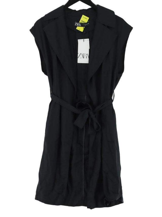 Zara Women's Midi Dress XS Black 100% Lyocell Modal