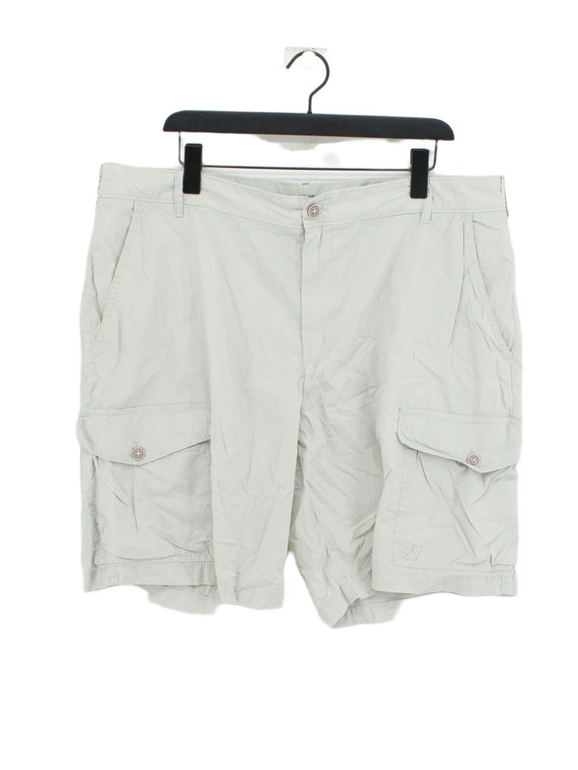 Izod Men's Shorts W 38 in Grey 100% Cotton