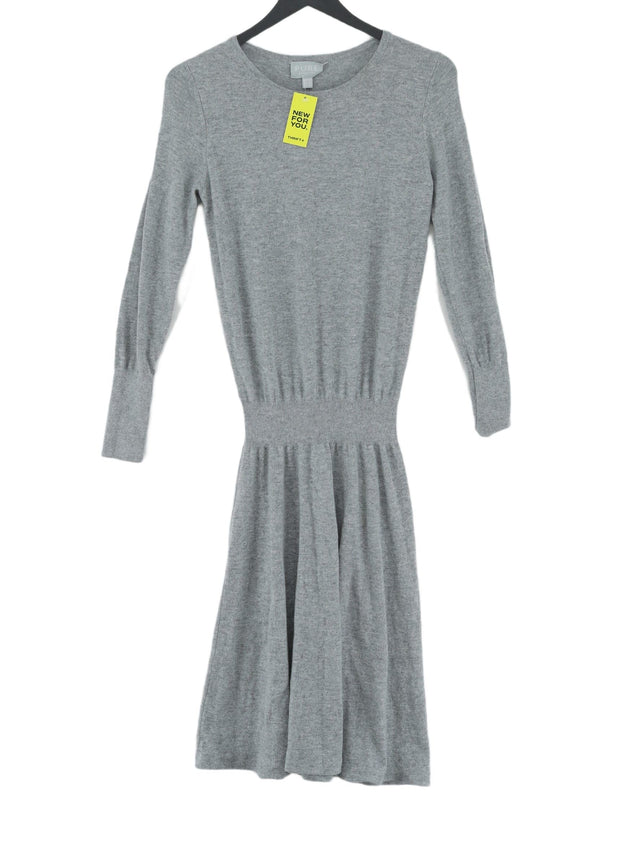 Pure Collection Women's Midi Dress UK 10 Grey 100% Other