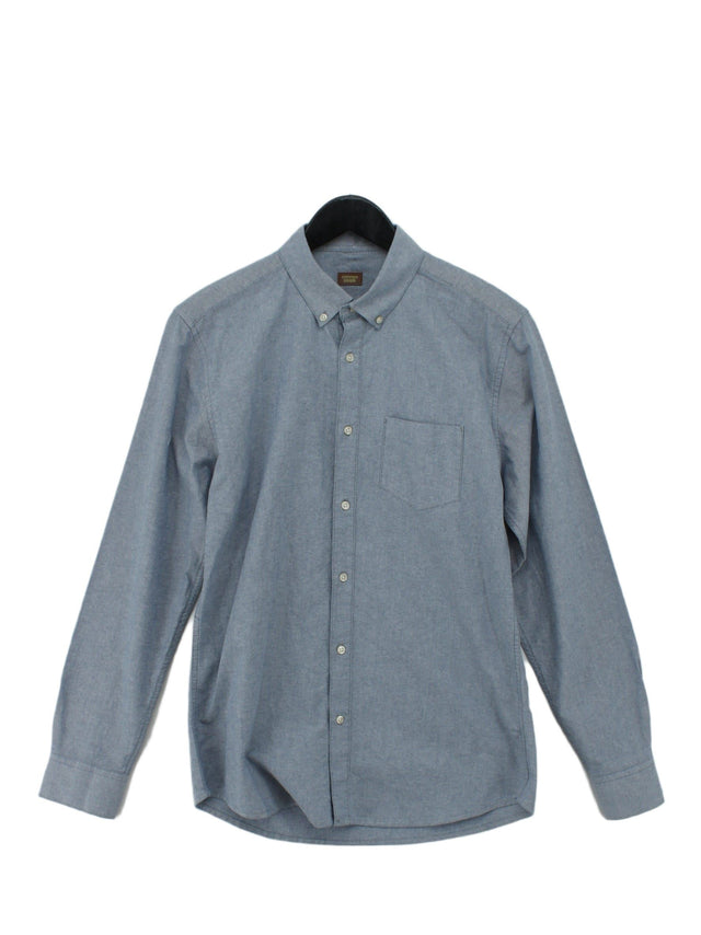 Common People Men's Shirt S Blue 100% Cotton