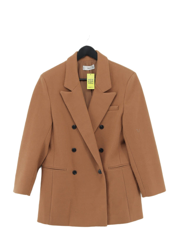 MNG Women's Coat M Brown 100% Polyester