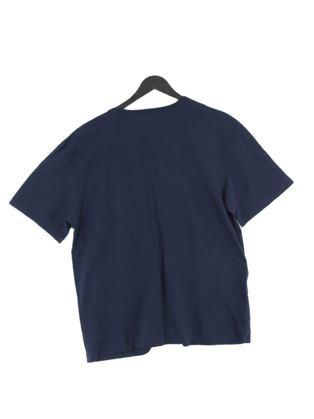 Boss Men's T-Shirt XXL Blue 100% Cotton