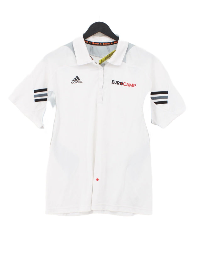 Adidas Women's Polo L White 100% Polyester