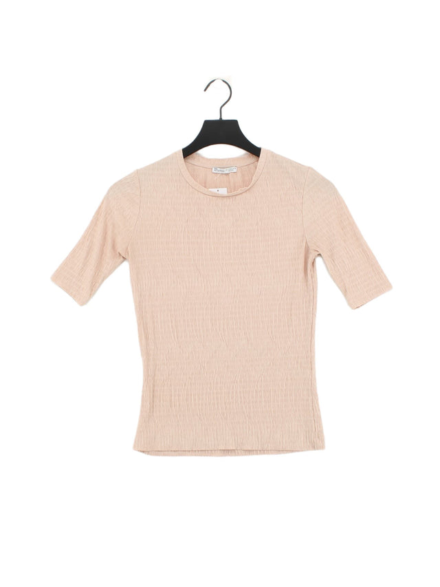 Zara Women's Top S Tan 100% Polyester