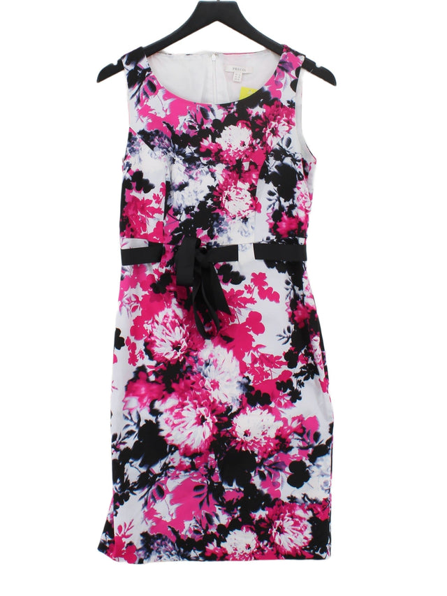 Precis Women's Midi Dress UK 10 Multi Cotton with Elastane, Polyester