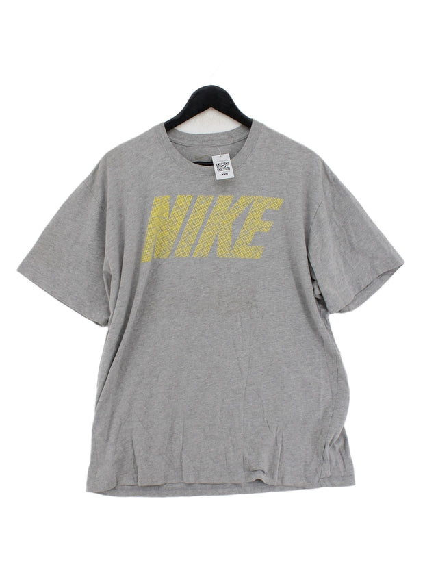 Nike Men's T-Shirt Chest: 46 in Grey 100% Other