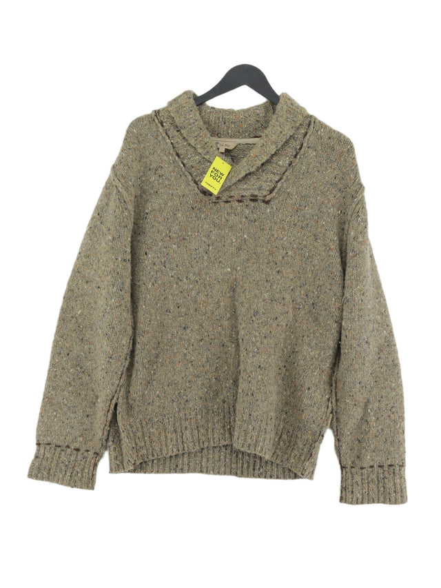 FatFace Women's Jumper S Green Wool with Nylon