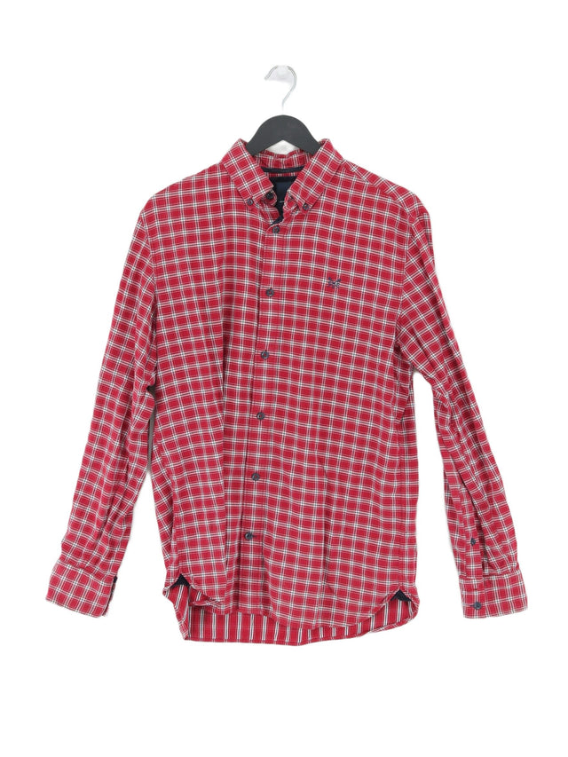 Crew Clothing Men's Shirt S Red 100% Cotton