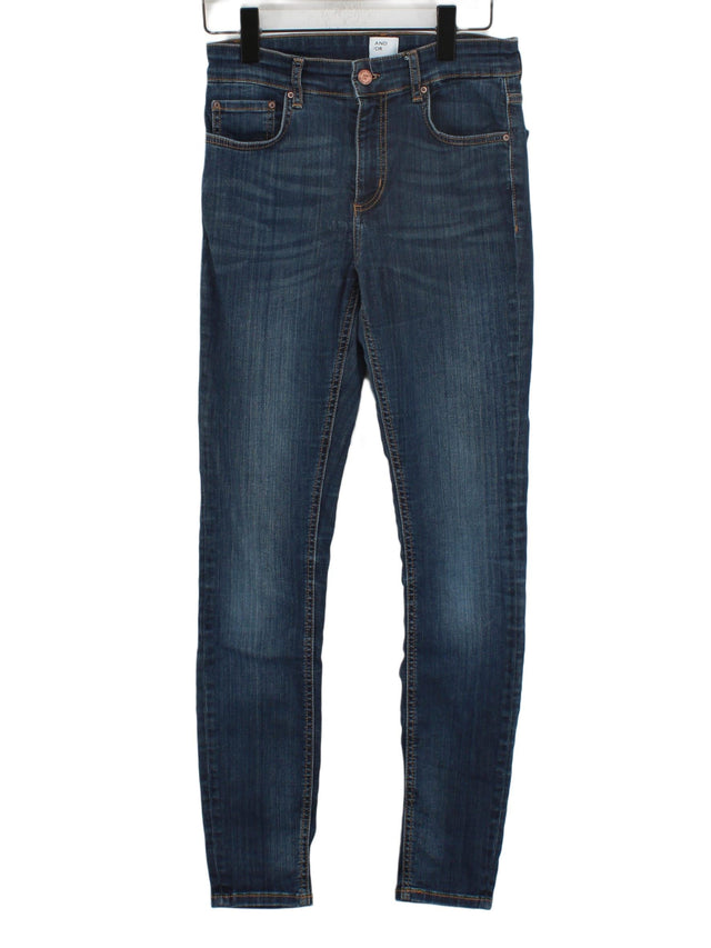 And/or Women's Jeans W 28 in Blue Cotton with Elastane, Polyester
