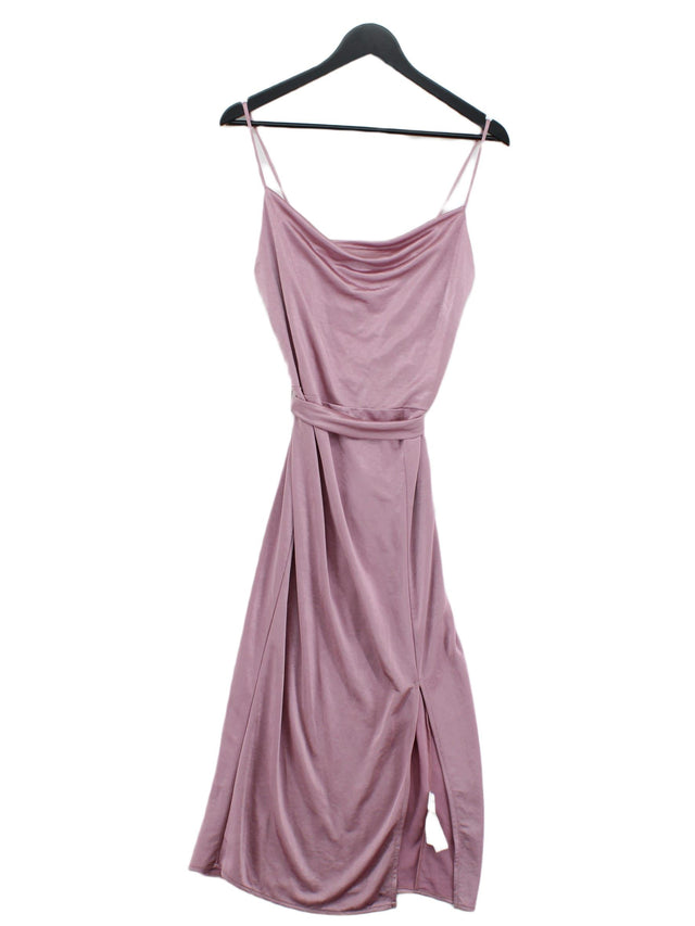 Zara Women's Maxi Dress S Pink 100% Polyester
