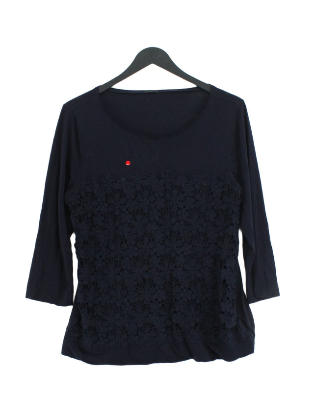 J. Crew Women's Top M Blue 100% Cotton