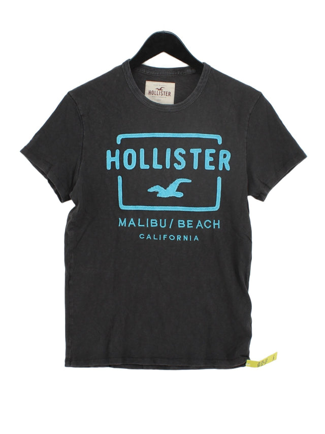Hollister Men's T-Shirt S Grey 100% Cotton