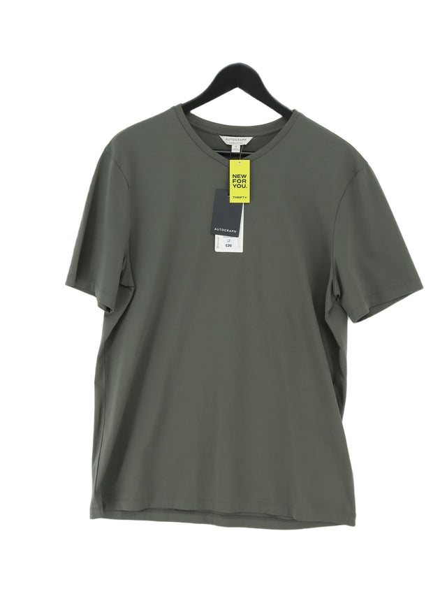 Autograph Men's T-Shirt M Green 100% Cotton
