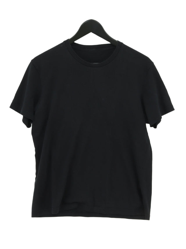 Uniqlo Women's T-Shirt L Black Cotton with Other