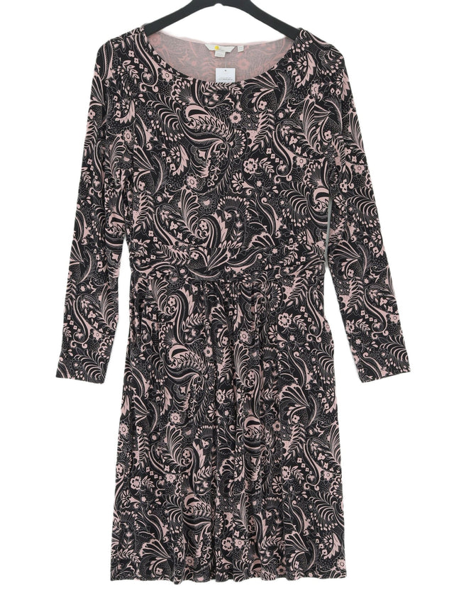 Boden Women's Midi Dress UK 14 Multi Viscose with Elastane