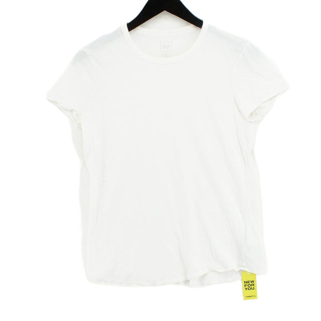 Gap Women's T-Shirt M White 100% Cotton