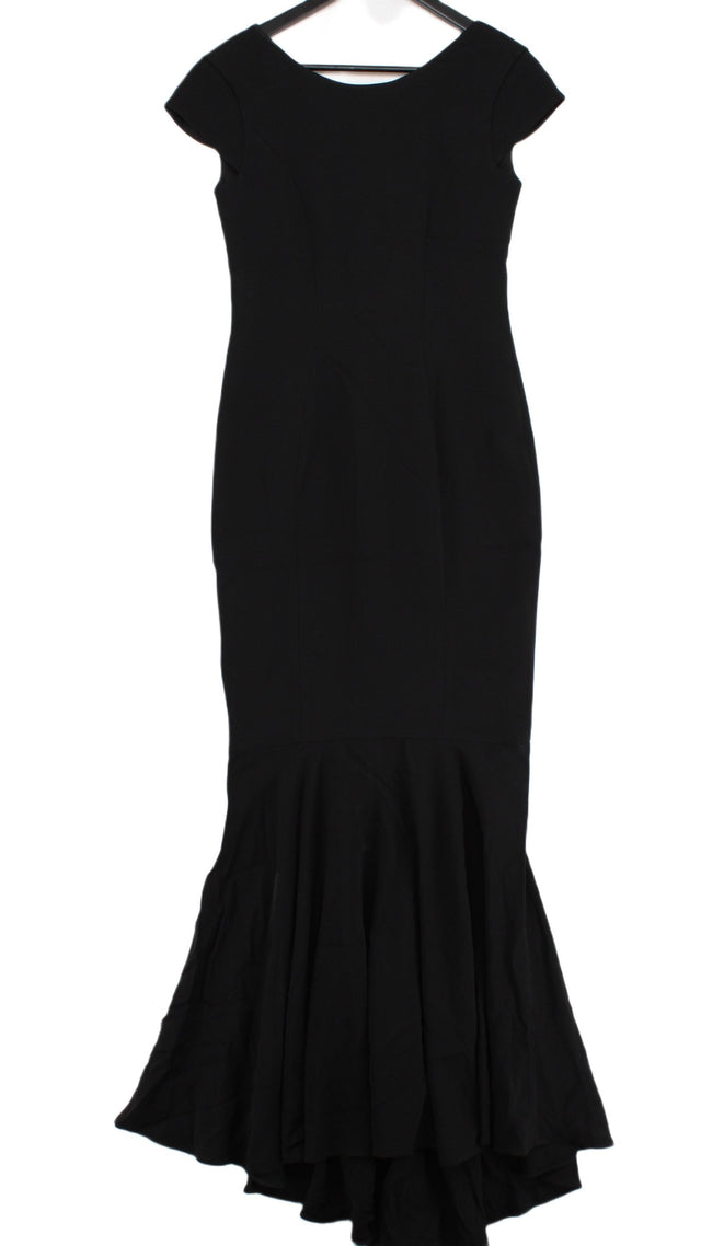 Karen Millen Women's Maxi Dress UK 10 Black Viscose with Elastane