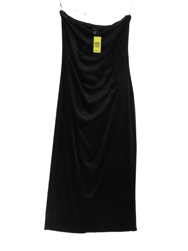 New Look Women's Maxi Dress UK 14 Black Polyester with Elastane