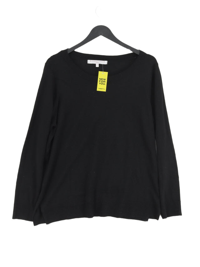 Next Women's Jumper UK 16 Black Polyester with Viscose