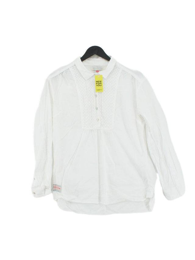 Brakeburn Women's Shirt UK 10 White 100% Cotton