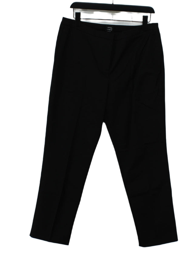John Lewis Women's Suit Trousers W 14 in Black 100% Viscose