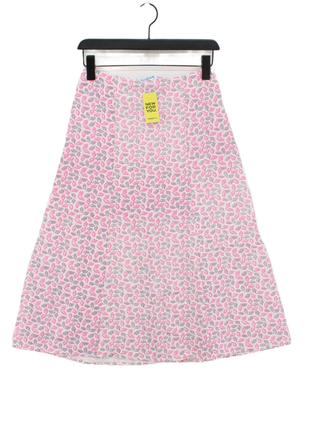 Brora Women's Maxi Skirt UK 8 White 100% Linen
