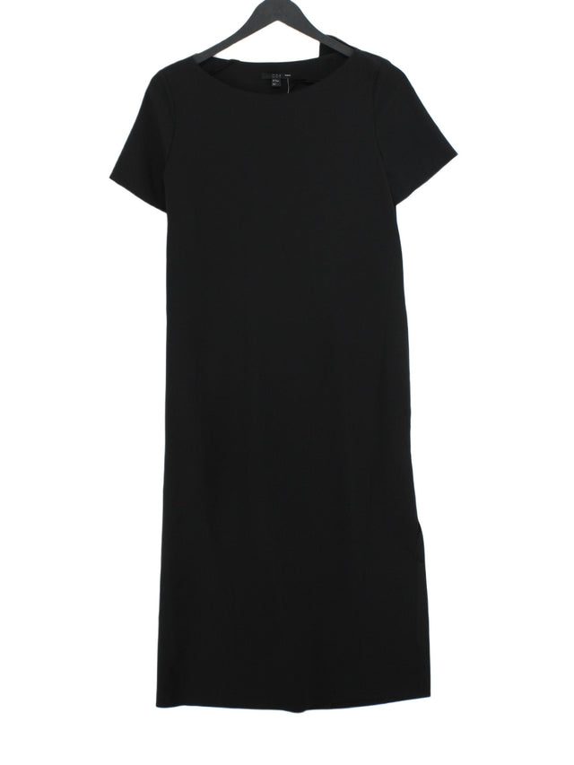 COS Women's Midi Dress UK 6 Black 100% Polyester