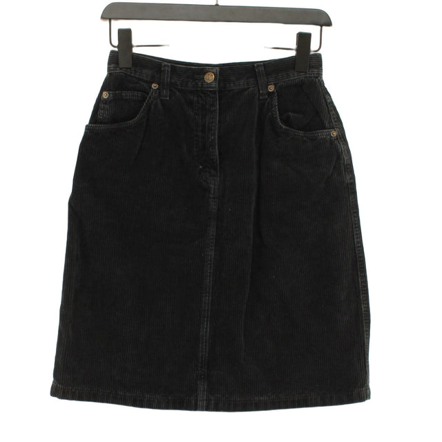 Valentino Women's Midi Skirt UK 2 Black 100% Cotton