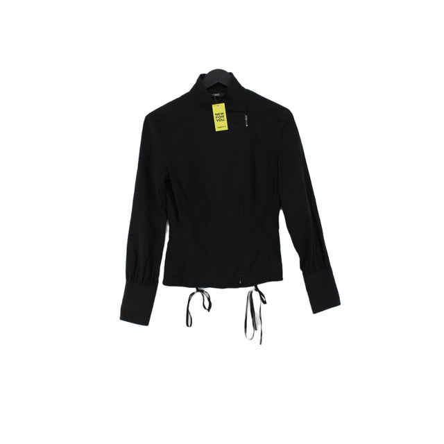 MNG Women's Shirt UK 8 Black Polyamide with Cotton, Elastane