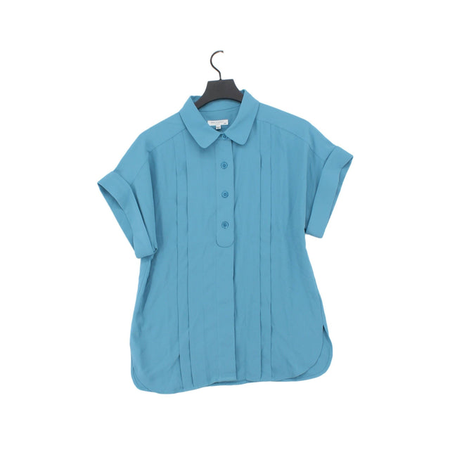 Equipment Women's Shirt M Blue 100% Polyester