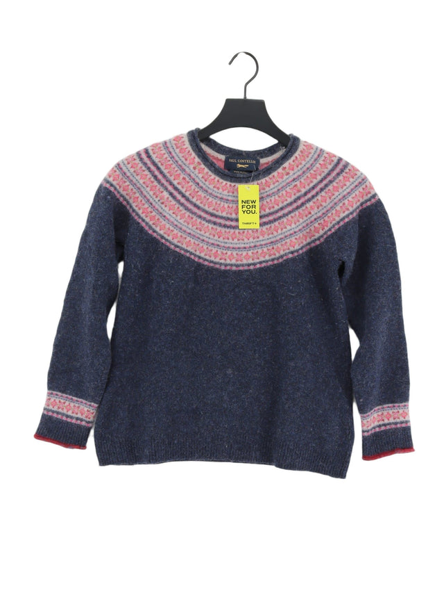 Paul Costelloe Women's Jumper L Blue Other with Nylon