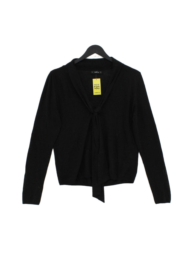 Zara Women's Blouse L Black 100% Other