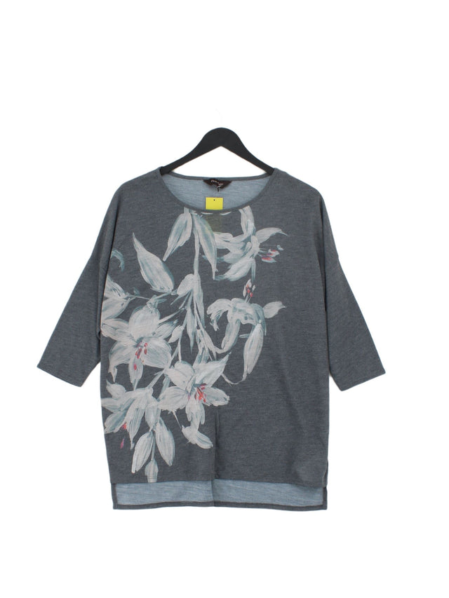 Phase Eight Women's Top UK 8 Grey Polyester with Viscose