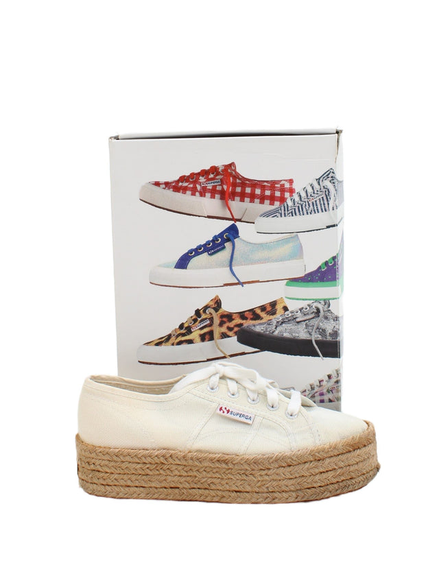 Superga Women's Trainers UK 5.5 Cream 100% Other