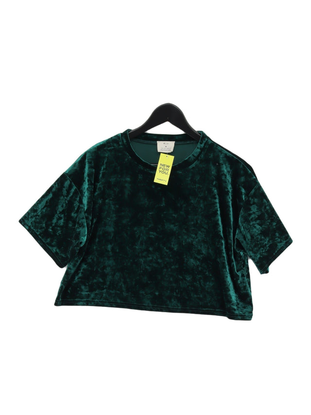 Pins And Needles Women's Top M Green Polyester with Elastane