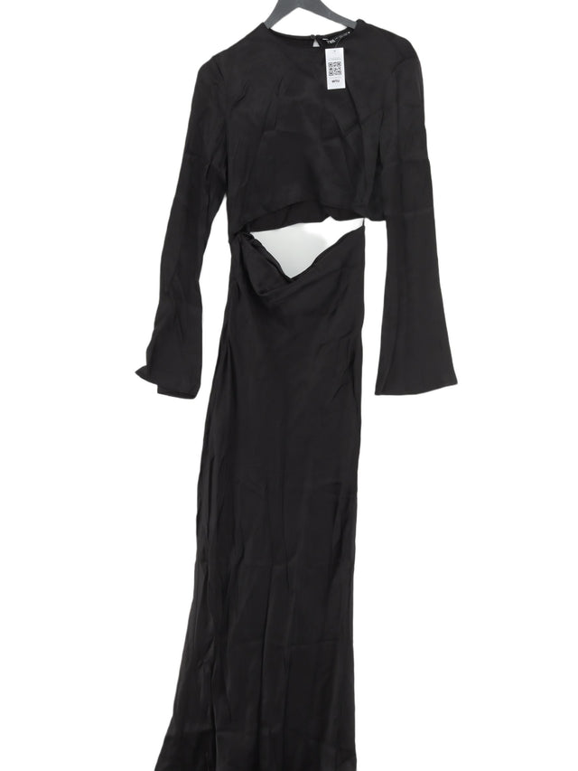 Zara Women's Maxi Dress S Black 100% Viscose
