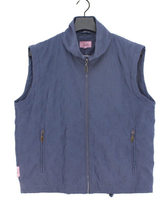Joules Women's Coat UK 14 Blue 100% Polyester