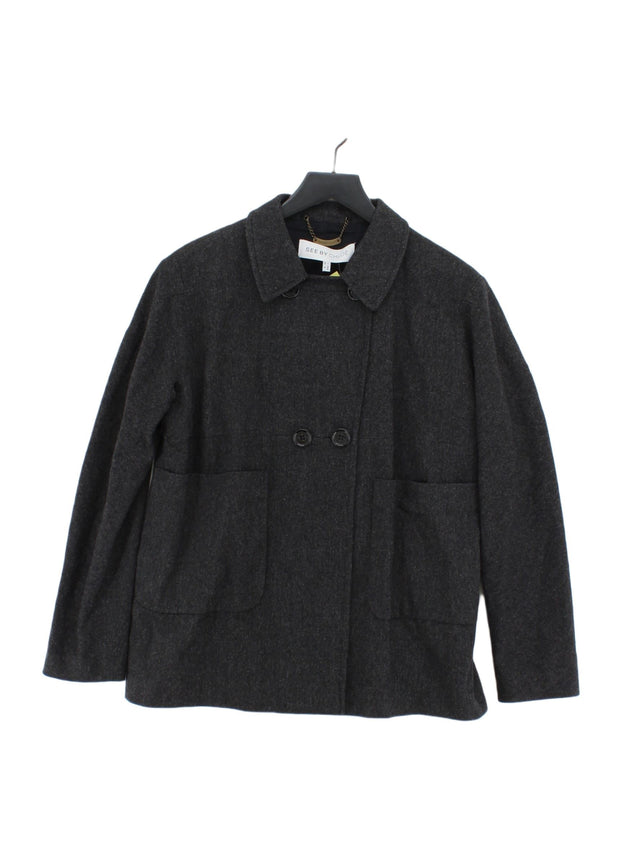 See By Chloé Women's Coat UK 10 Black Wool with Cotton, Polyester