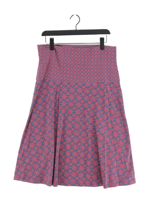 Laura Ashley Women's Maxi Skirt UK 16 Multi Cotton with Elastane