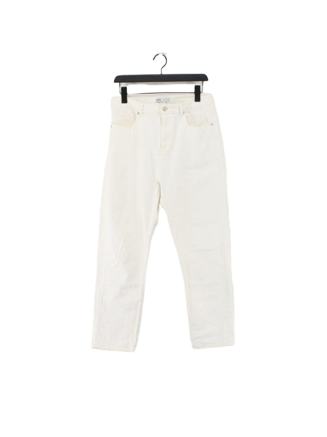 Zara Men's Jeans W 31 in White 100% Cotton