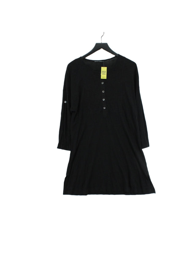 Gudrun Sjöden Women's Mini Dress L Black 100% Linen