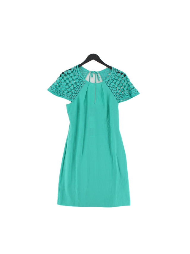 Warehouse Women's Mini Dress UK 10 Blue Polyester with Viscose
