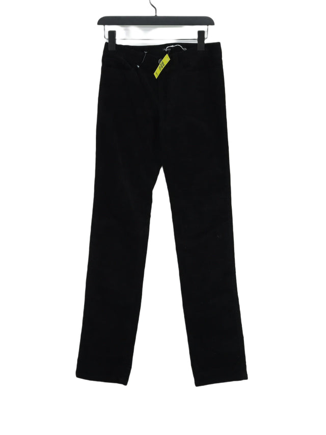 Joseph Women's Trousers UK 8 Black Cotton with Elastane