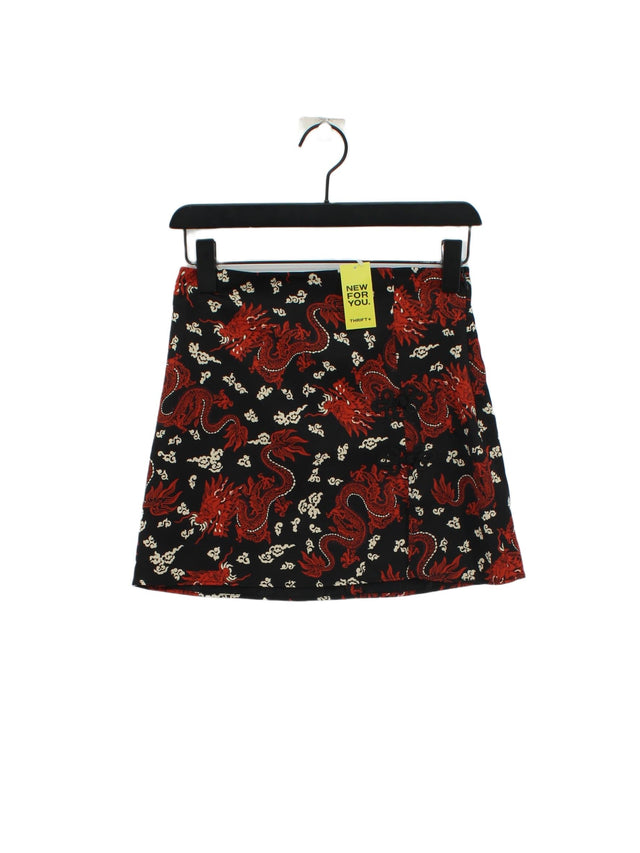 Zara Women's Midi Skirt XS Black 100% Polyester