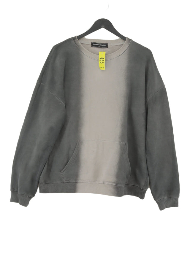 Maniere De Voir Women's Hoodie UK 12 Grey Cotton with Polyester