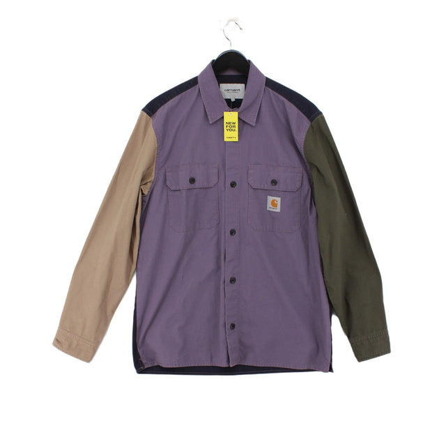Carhartt Men's Shirt M Purple 100% Cotton